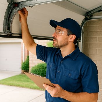 Professional garage door repair technician in Riverside